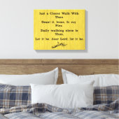 Gewoon een dichtere loopje met de Hymn Canvas Afdruk (Insitu (Slaapkamer))