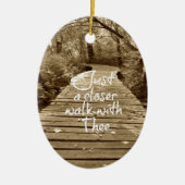 Gewoon een dichtere loopje met de Hymn Keramisch Ornament (Voorkant)