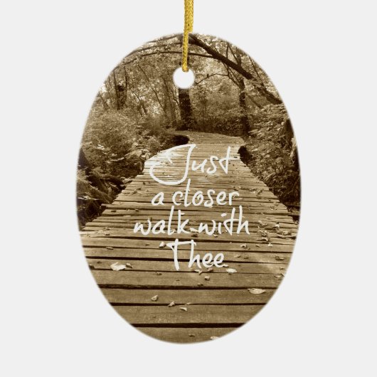 Gewoon een dichtere loopje met de Hymn Keramisch Ornament (Voorkant)