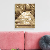 Gewoon een Dichtere Wandeling met De Christelijke  Canvas Afdruk (Insitu (Woonkamer))