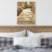 Gewoon een Dichtere Wandeling met De Christelijke  Canvas Afdruk (Insitu (Slaapkamer))