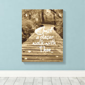 Gewoon een Dichtere Wandeling met De Christelijke  Canvas Afdruk (Insitu (Houten vloer))