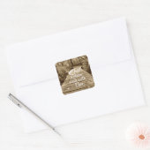 Gewoon een Dichtere Wandeling met Thee Vierkante Sticker (Envelop)