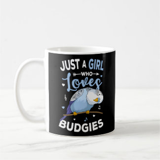 Gewoon een die houdt van Budgies Blue Parakeet Bud Koffiemok