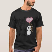 Gewoon een die houdt van panda's ik lief panda Bee T-shirt (Voorkant)