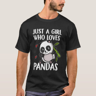 Gewoon een die houdt van Panda's Panda Beer Panda T-shirt