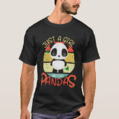 Gewoon een die houdt van Pandas Panda Beer T-shirt (Voorkant)