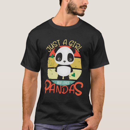 Gewoon een die houdt van Pandas Panda Beer T-shirt (Voorkant)