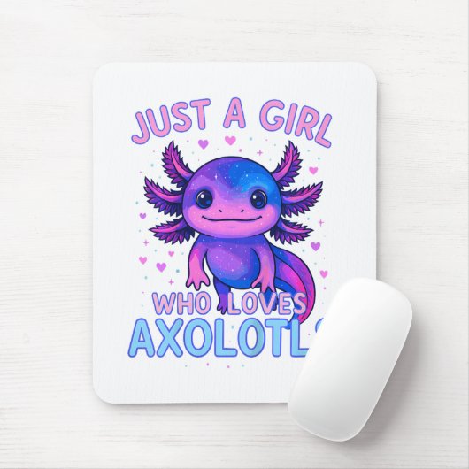 Gewoon Een Die Van Axolotls Houdt Muismat (Met muis)