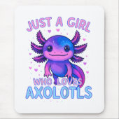 Gewoon Een Die Van Axolotls Houdt Muismat (Voorkant)