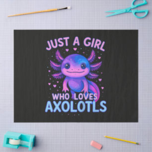 Gewoon Een Die Van Axolotls Houdt Tissuepapier