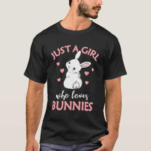 Gewoon een die van konijntjes houdt voor konijn t-shirt