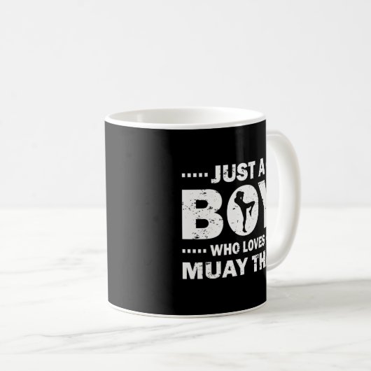 Gewoon een die van Muay Thai houdt Koffiemok (Voorkant rechts)