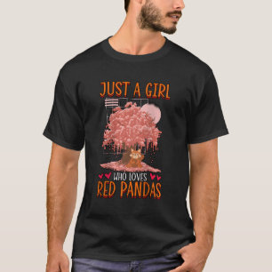 Gewoon een die van Red Panda houdt Mooie Red Panda T-shirt
