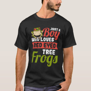 Gewoon een die van rode ogen boomkikker houdt t-shirt