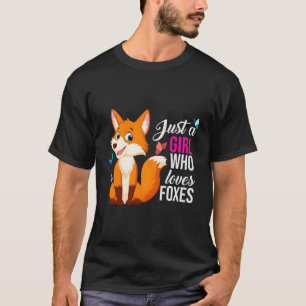 Gewoon een die van vossen houdt Bos Dier Wild Fox T-shirt