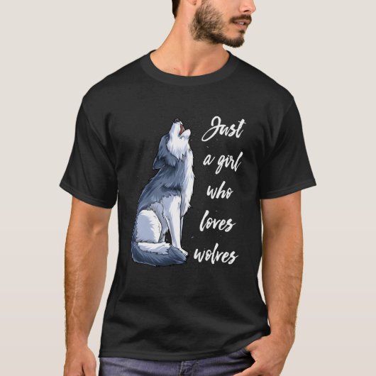 Gewoon een die van wolven houdt t-shirt (Voorkant)