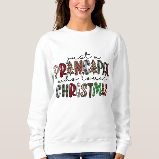 Gewoon een directeur die van kerstbuffels houdt trui (Voorkant)