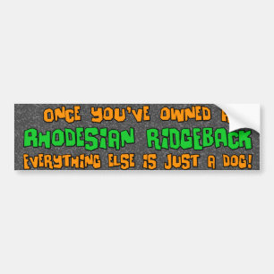 Gewoon een Dog Rhodesian Ridgeback Bumpersticker