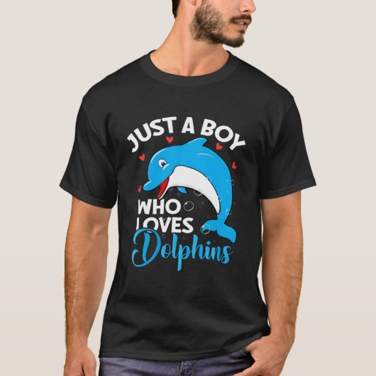 Gewoon een dolfijnliefhebber t-shirt (Voorkant)