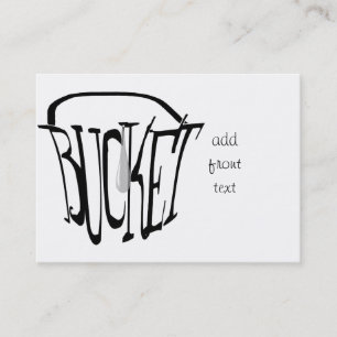 Gewoon een druppel in een emmer visitekaartje