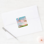 "Gewoon een dutje" luie Sticker (Envelop)