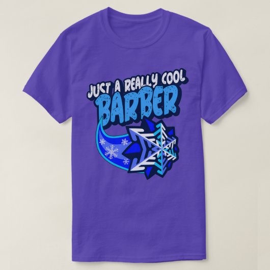 Gewoon een echte kool Barber T-shirt (Design voorkant)