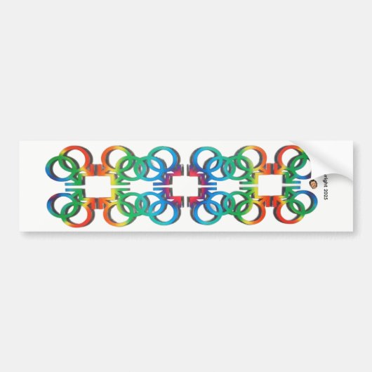 GEWOON EEN EENVOUDIG SYMBOOL? BUMPERSTICKER (Voorkant)