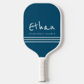 Gewoon een Eenvoudige Blauwe Pickleball Paddle met (Voorkant)
