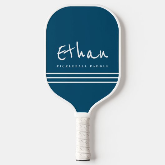Gewoon een Eenvoudige Blauwe Pickleball Paddle met (Voorkant)