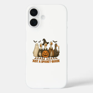 Gewoon een enge gans Halloween voor jongen meisje iPhone 16 Hoesje