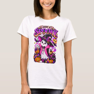 Gewoon een enge meid – Schattige Halloween heks ge T-shirt