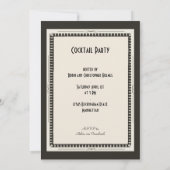 Gewoon een fantastische Art Deco-party Kaart (Achterkant)