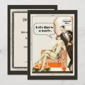 Gewoon een fantastische Art Deco-party Kaart (Voorkant / Achterkant)