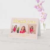 Gewoon een fijne FOLIE Moderne foto Hartelijk dank Wenskaart (Orchidee)