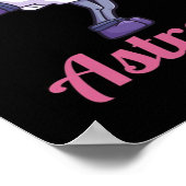 Gewoon een Flamazing Astronaut | Flamingo Lover Poster (Hoek)