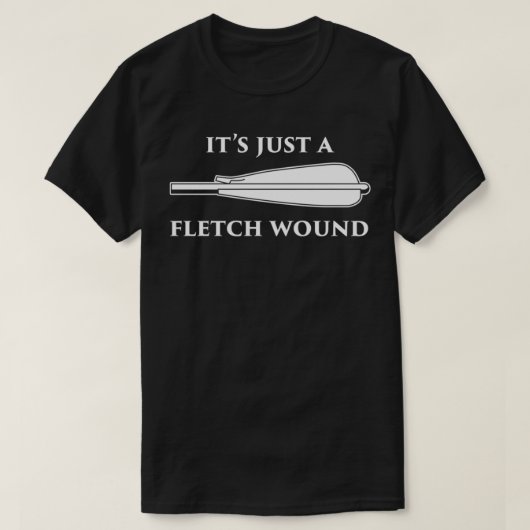 Gewoon een Fletch Wond Funny Archers Traditionele T-shirt (Design voorkant)