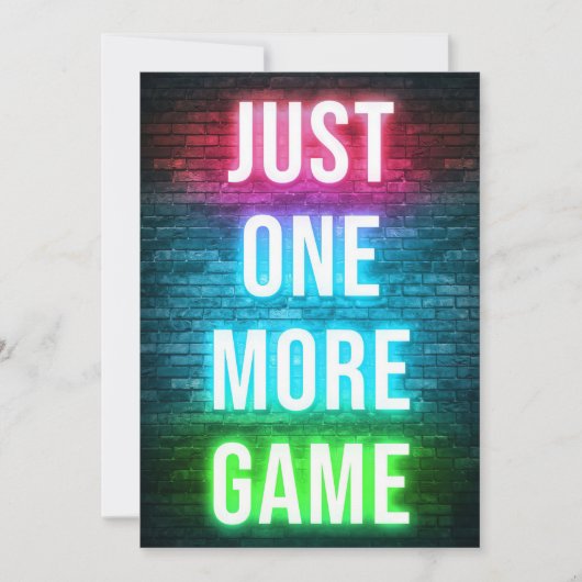 Gewoon één games meer save the date (Voorkant)