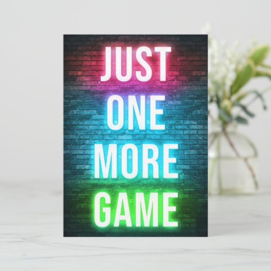 Gewoon één games meer save the date (Staand voorkant)