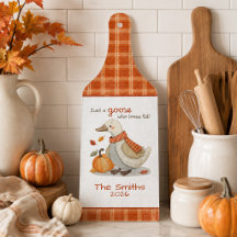 Gewoon een gans die van herfstwhimsie gepersonalis