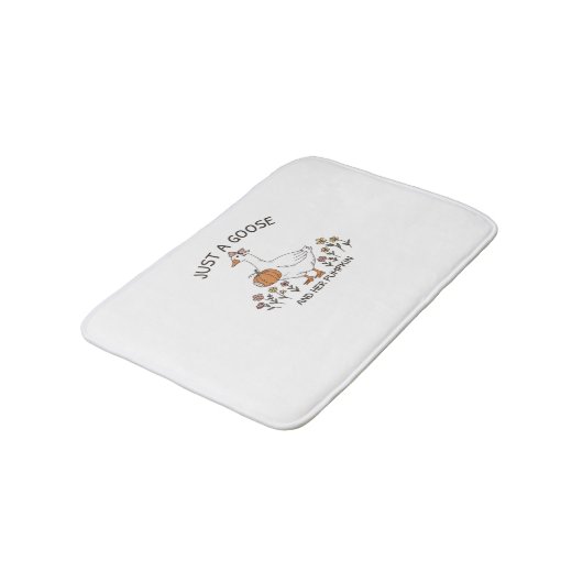 Gewoon een Gans en haar Pumpkin Classic T-shirt Badmat (Gekanteld)