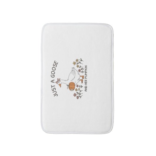 Gewoon een Gans en haar Pumpkin Classic T-shirt Badmat (Voorkant Verticaal)