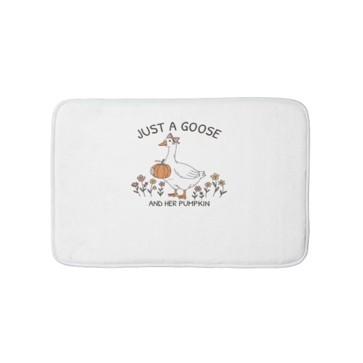 Gewoon een Gans en haar Pumpkin Classic T-shirt Badmat (Voorkant)