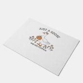 Gewoon een Gans en haar Pumpkin Classic T-shirt Deurmat (Schuin)