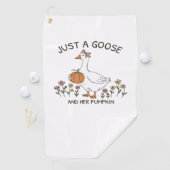 Gewoon een Gans en haar Pumpkin Classic T-shirt Golfhanddoek (Insitu)
