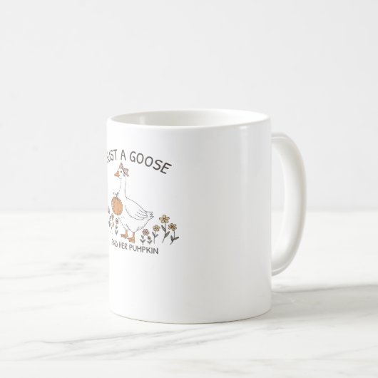 Gewoon een Gans en haar Pumpkin Classic T-shirt Koffiemok (Voorkant rechts)