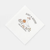 Gewoon een Gans en haar Pumpkin Classic T-shirt Servet (Hoek)