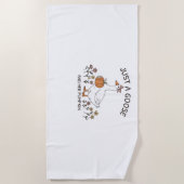 Gewoon een Gans en haar Pumpkin Classic T-shirt Strandlaken (Voorkant)