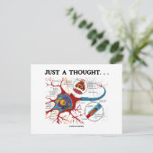 Gewoon een gedachte... (Neuron/Synapse) Briefkaart (Staand voorkant)
