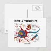 Gewoon een gedachte... (Neuron/Synapse) Briefkaart (Voorkant / Achterkant)